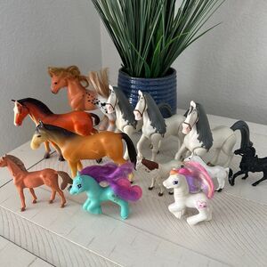Lot of Vintage 90s Horse Figure Dolls Toy My Little Pony Road To El Dorado